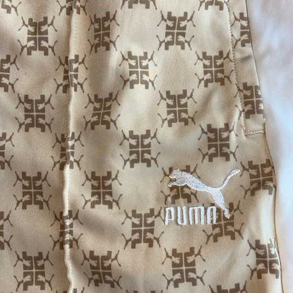 Puma Women's Large T7 AOP Track Pants Two Toned All Over Print Sweatpants Active - Picture 4 of 9